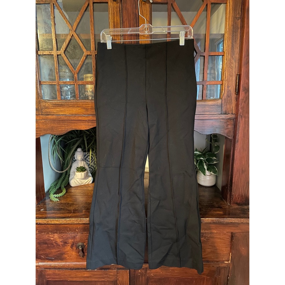 Boden Black Crop Flare Leg Trousers Women's US 6R High‎ Waist Career Casual
